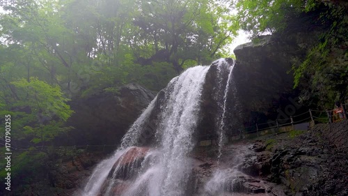 Wallpaper Mural Thunder Falls (Kaminari Waterfall) in Takayama, Nagano, Japan Torontodigital.ca