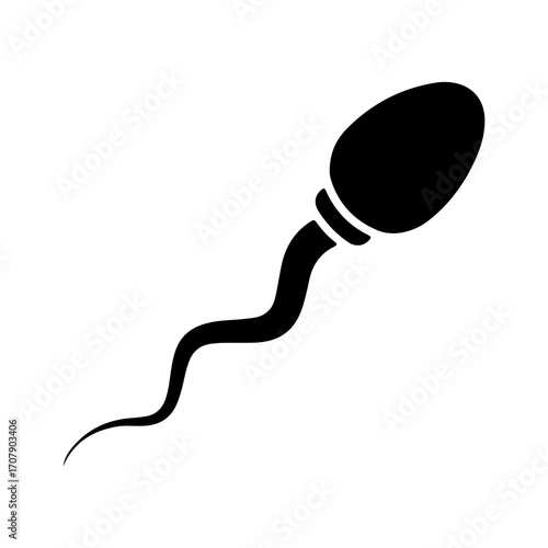 Sperm cell with transparent background