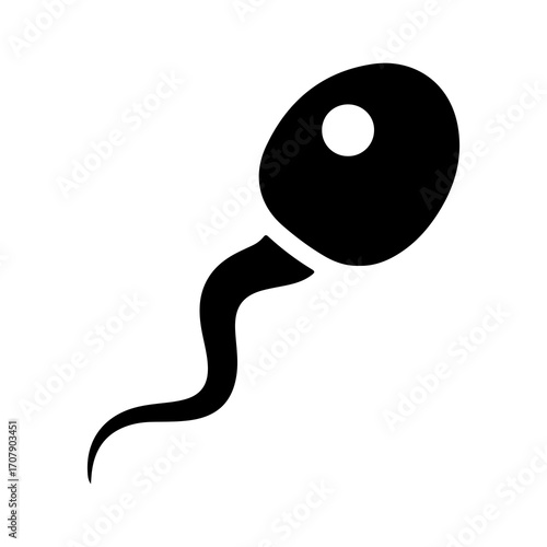 Sperm cell with transparent background