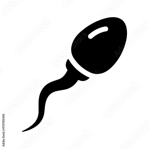 Sperm cell with transparent background