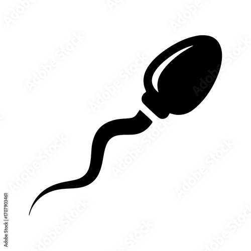 Sperm cell with transparent background