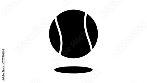 Tennis ball with transparent background
