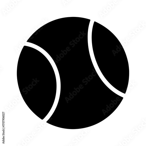 Tennis ball with transparent background