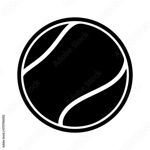Tennis ball with transparent background