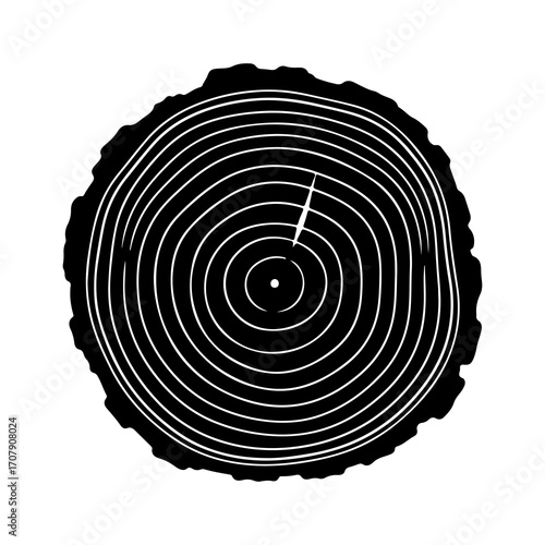 Tree rings with transparent background