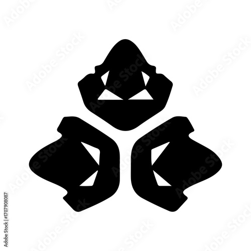 Tribal emblem with transparent background
