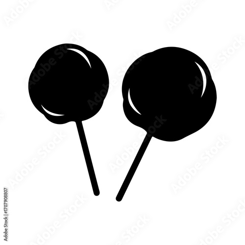 Two lollipops with transparent background