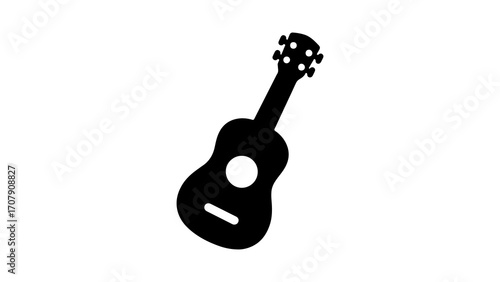 Ukulele icon with transparent background