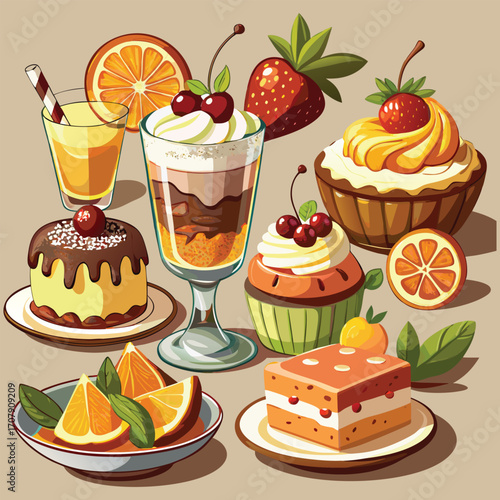  Food vector, Food design, Food concept, Food post, Food template, Food art, Food clipart, Food topics, Food doodle