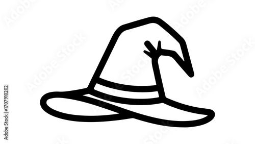 Witch hat with transparent background