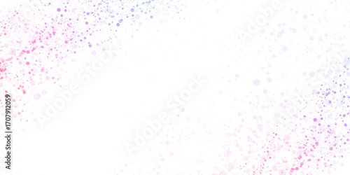 Abstract molecular network structure with gradient nodes and connecting lines in blue and purple tones, ideal for science, tech, or data-related designs.