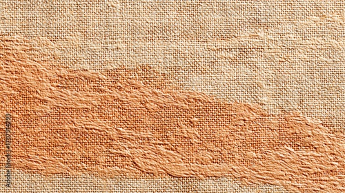 Textured Fabric Close-up with Embroidered Design in Earthy Tones