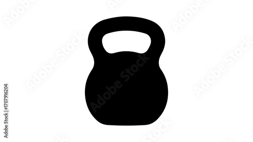 Kettlebell icon with transparent background