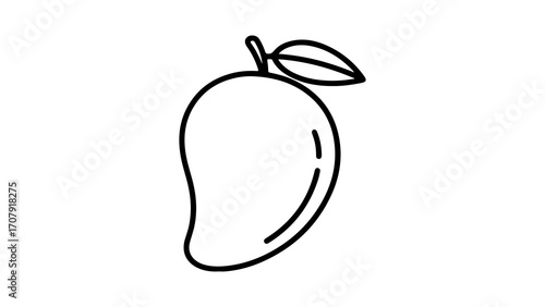 Mango fruit with transparent background