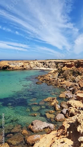 Beautiful beach in the north of Tunisia