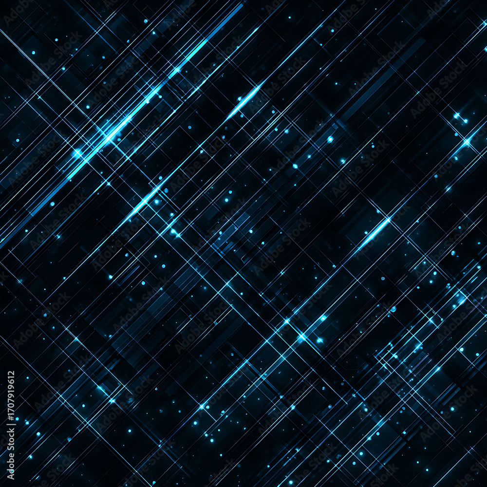 Obraz premium Futuristic Blue Digital Circuit Abstract Background