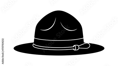Park ranger hat with transparent background