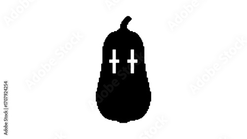 Pear fruit with transparent background