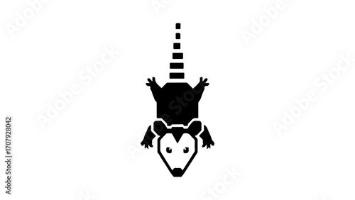 Raccoon icon with transparent background