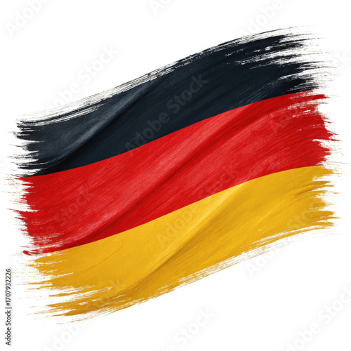 german flag as brush paint stroke style german flag paint stroke german flag brush stroke black red yellow flag german flag transparent background image