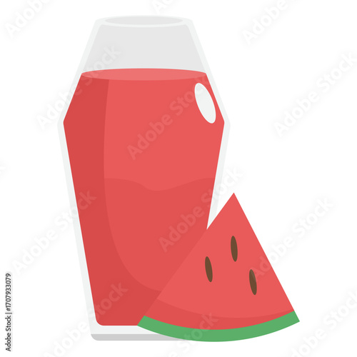 Vibrant red soda can with a playful design, set against a minimalist white background