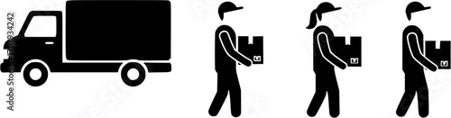 Delivery truck icon 
