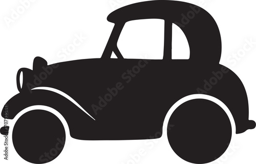 Vintage car silhouette