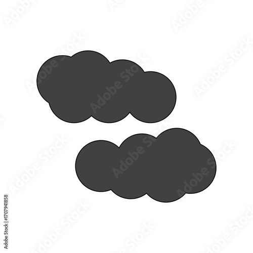Cloud icon design template isolated