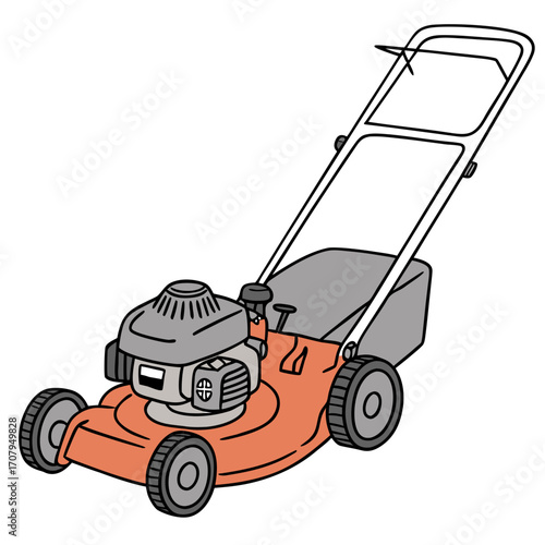 Lawn mower grass cutting machine gardening equipment lawncare tool outdoor power equipment garden tool push mower