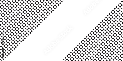 Wallpaper Mural Black polka dots seamless pattern on white background. Halftone minimalist abstract wall in diagonal lines good simple art Torontodigital.ca