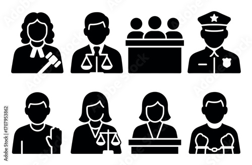 Justice Roles Icons