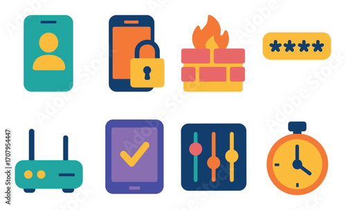 Parental Control Icon Set