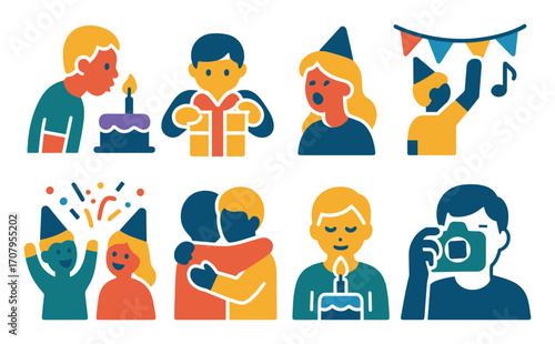 Birthday Celebration Icons