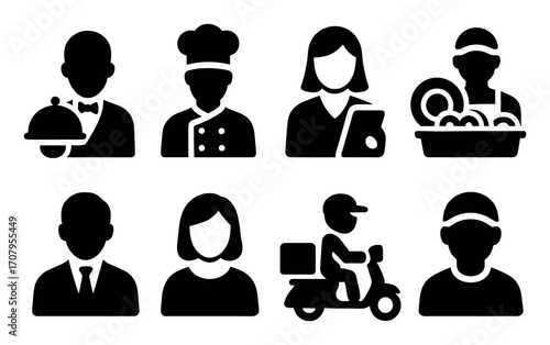Restaurant Roles Icons
