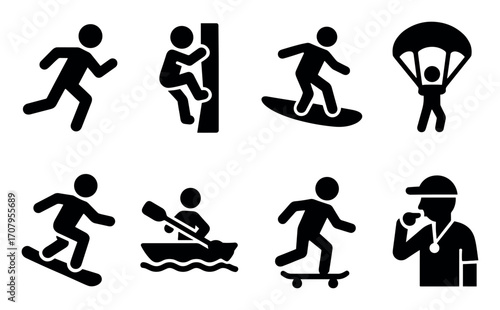 Extreme Sports Icon Set