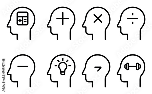 Minimalist Math Icons