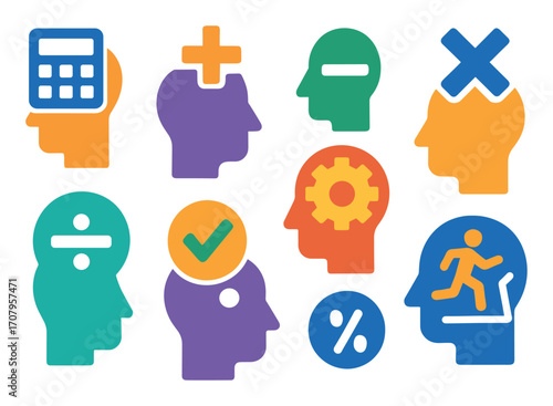 Colorful Arithmetic Icons