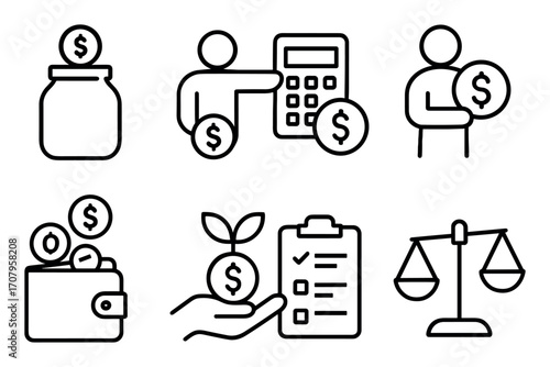 Family Budget Icons
