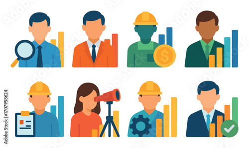 Colorful Role Icons Grid