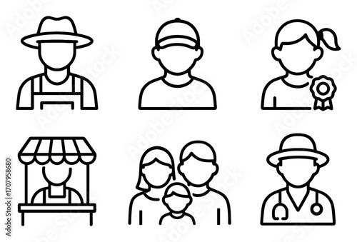 US Farm Fair Icons