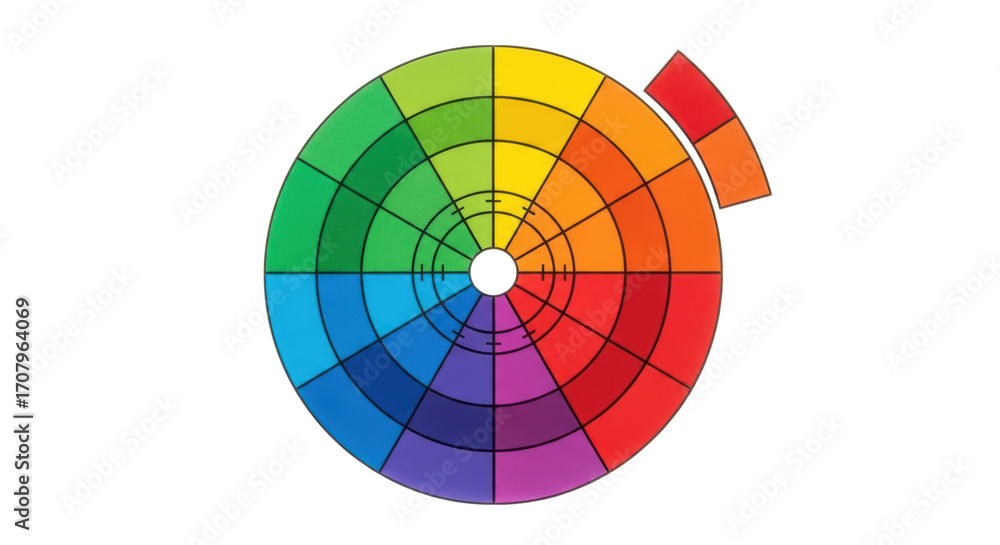 Fototapeta premium Isolated Color Wheel