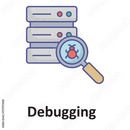 debugging  Vector Icon which can easily modify or edit