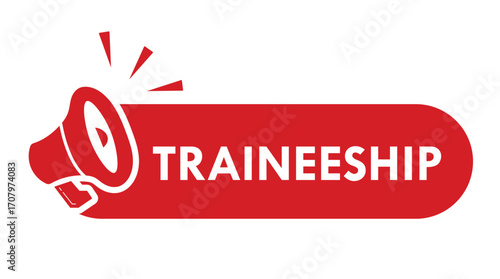 Traineeship sticker. Traineeship sign on transparent background. Traineeship sign, logo, badge, icon, sticker, label, emblem, stamp, symbol, black, line, flat vector, isolated illustration