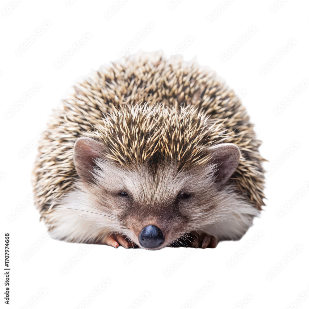 Obraz premium Hedgehog sleeping png hedgehog png sleeping png animal png wild png pet png small png furry png transparent background
