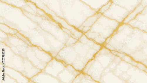 Seamless marble stone veins, elegant white and gold background 