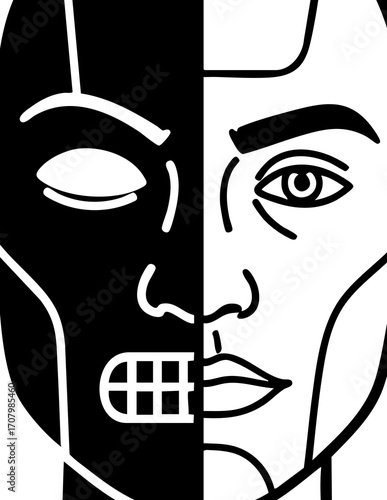 Juxtaposition of Human and Artificial Intelligence A Conceptual Representation