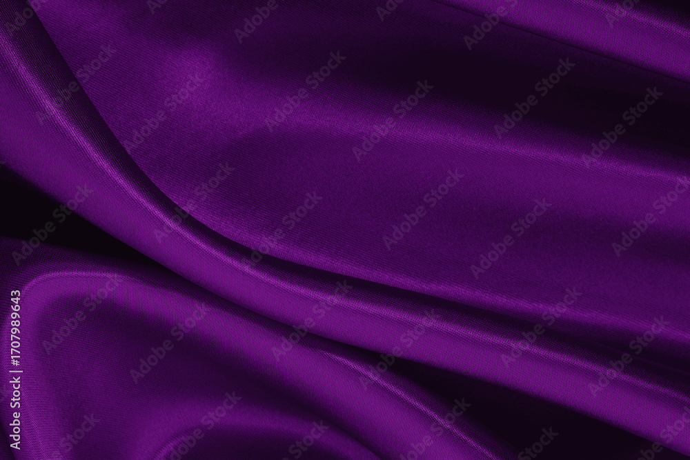 Fototapeta premium Dark purple fabric texture background, detail of silk or linen pattern.