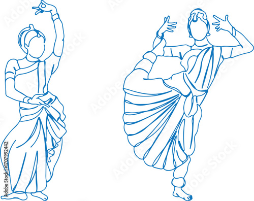 classical dancer line art, bharatanatyam outline sketch, indian dance pose, traditional dancer vector, dance hand posture, cultural dancing figure, folk dance drawing, woman dance line sketch, aesthet