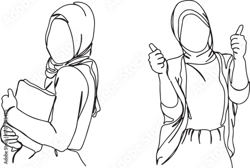 Girl Standing Pose Line Sketch – Young Female Child Drawing, Minimal Kids Outfit Casual Lineart, Toddler Standing Figure Outline Pose, Hand Drawn Child Illustration Line, Little Girl Contour Minimal S
