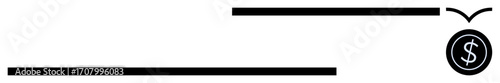 Dollar symbol inside a circle with wings suggesting quick financial transactions, profit gain, or money transfer. Ideal for business, finance, banking, investment, wealth, savings online payment